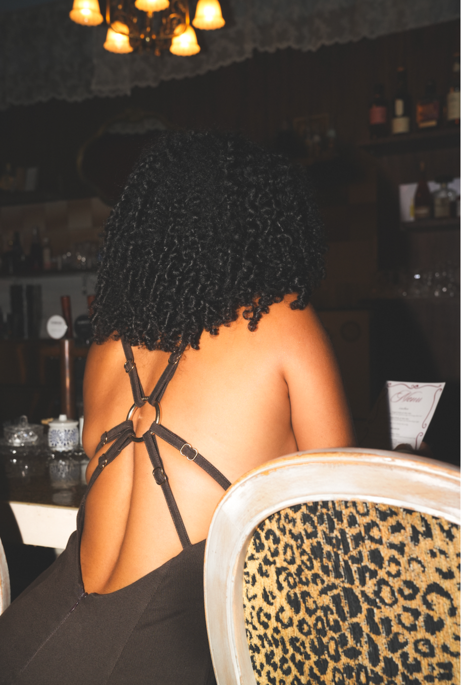 Strapped Maxi Dress Chocolate