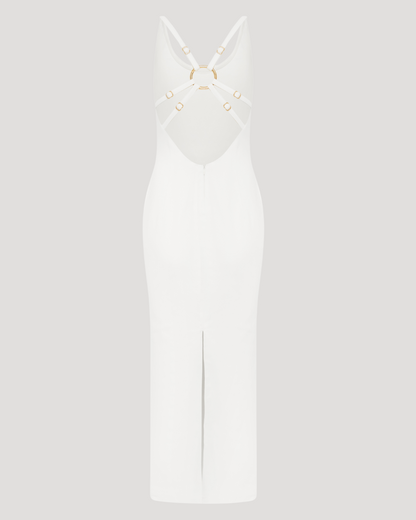 Strapped Maxi Dress White