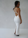 Strapped Maxi Dress White